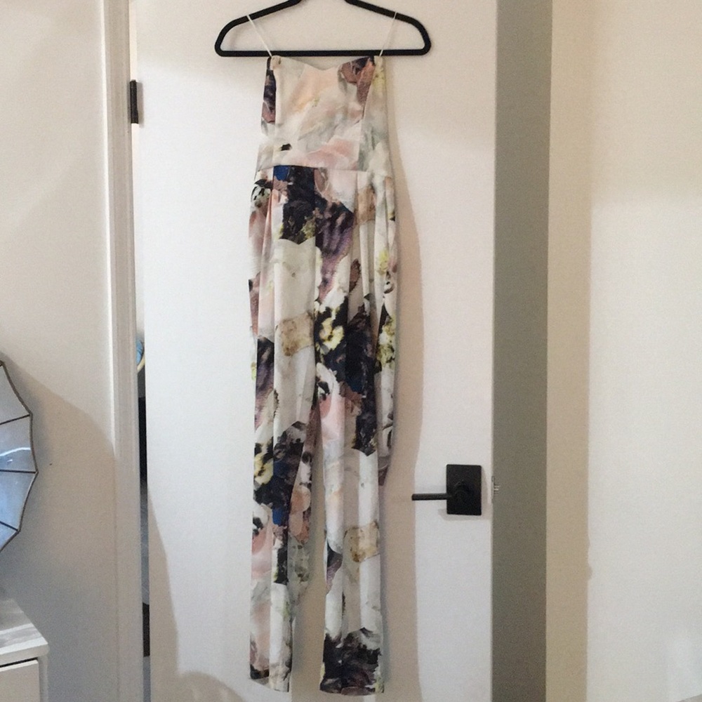Cooper Street multicolor strapless jumpsuit